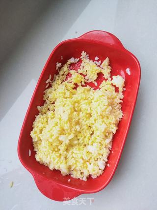 火腿肠蛋炒饭的做法步骤:3
