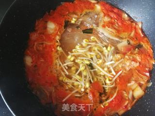 海带芽泡菜粉丝汤的做法步骤:8