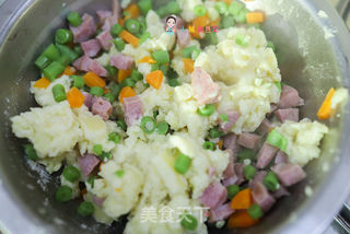 12个月以上辅食香肠土豆饼的做法步骤:5