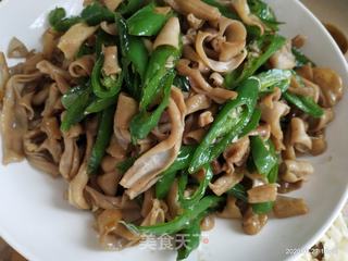 尖椒炒鸭肠的做法步骤：7