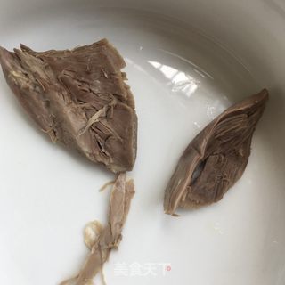 “凉菜”鸽肉拌人参苗的做法步骤：9