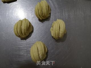 煎小米面花卷的做法步骤:9