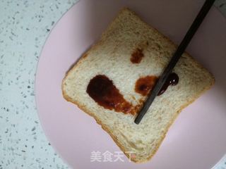 鸡蛋煎面包片的做法步骤:4