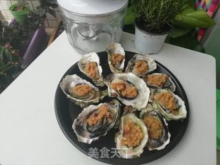 蒜蓉蒸生蚝的做法步骤:11