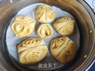 南瓜花卷的做法步骤:14