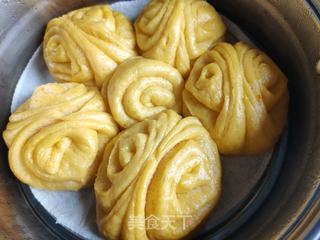 南瓜花卷的做法步骤:20