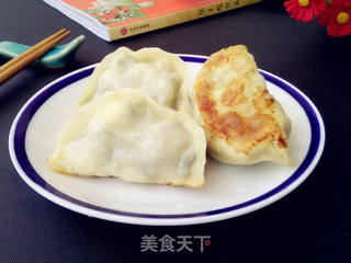 粉条韭菜馅煎饺 的做法步骤:12