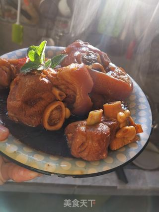 黄豆炖猪脚肉的做法步骤:13