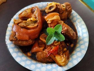 黄豆炖猪脚肉的做法步骤:14