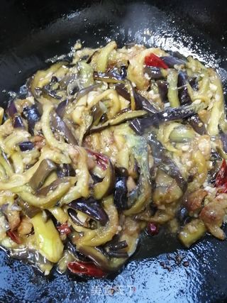 五花肉辣炒茄条的做法步骤：10