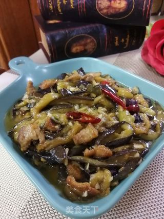五花肉辣炒茄条的做法步骤：12