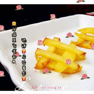 原创【?仙草味道?私房菜?】?女儿?的?味道??烘烤马铃薯条?的做法步骤:12