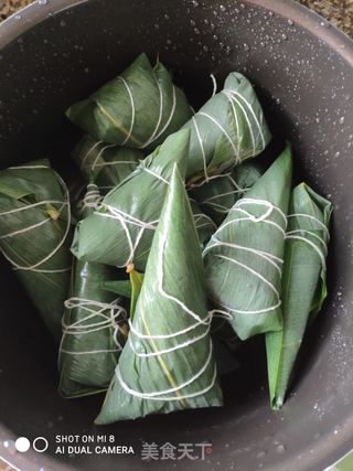 红豆花生紫薯粽的做法步骤:9