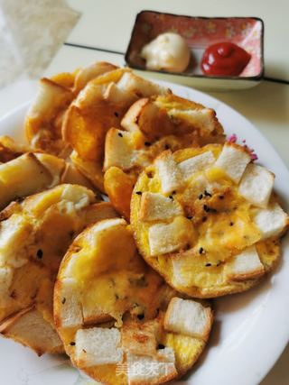 吐司鸡蛋饼的做法步骤：9