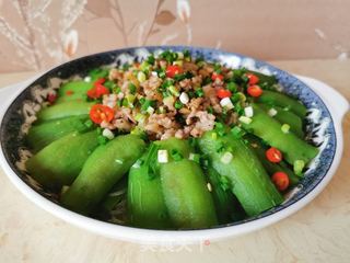粉丝蒸丝瓜的做法步骤:8