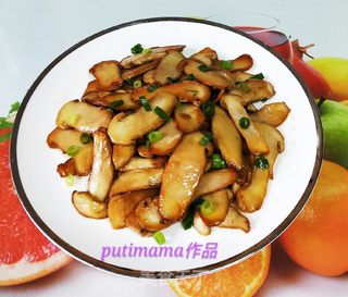 黄油煎松茸的做法步骤:8