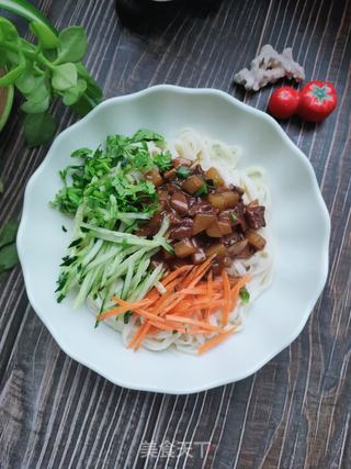 土豆牛肉炸酱拌面的做法步骤:14