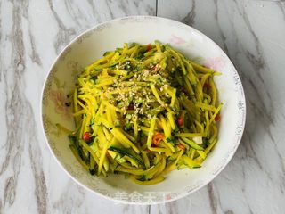 火麻仁素炒南瓜丝的做法步骤：5