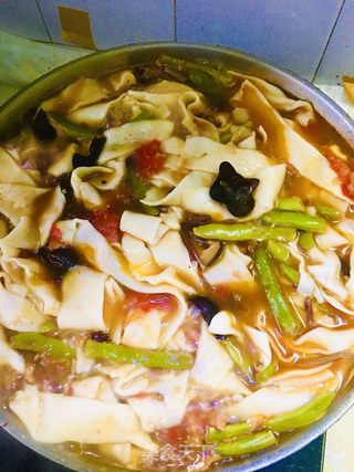 香菇牛肉扯面的做法步骤：11