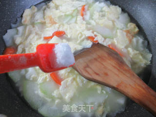 胡萝卜鸡蛋节瓜汤的做法步骤：5
