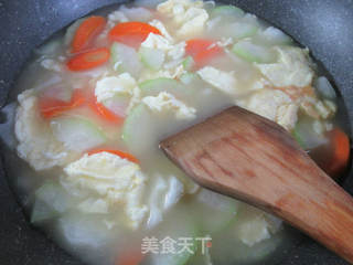 胡萝卜鸡蛋节瓜汤的做法步骤：7