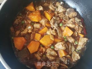 南瓜炖排骨的做法步骤:10
