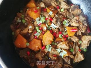 南瓜炖排骨的做法步骤:12