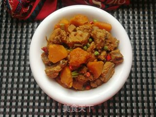 南瓜炖排骨的做法步骤:14