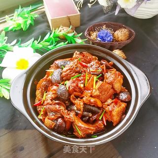 香菇烧鸡的做法步骤:9