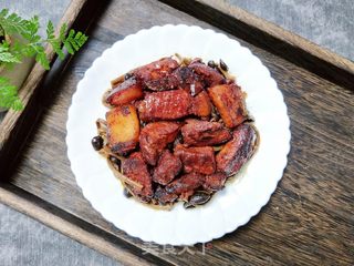茶树菇红烧肉的做法步骤:21