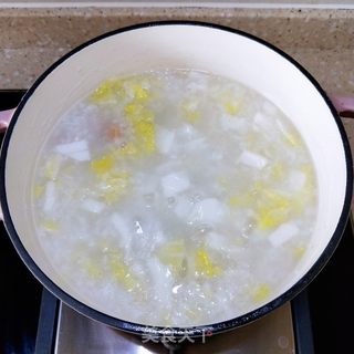 瑶柱白菜粥的做法步骤:11