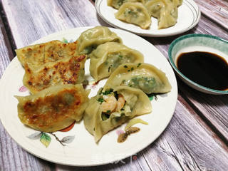 虾仁韭菜煎饺的做法步骤:12