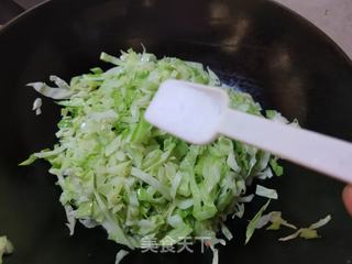 清炒圆白菜的做法步骤:5