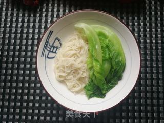 生菜松茸鸡汤面的做法步骤:9