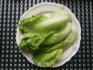 生菜松茸鸡汤面的做法步骤:2