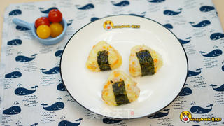 鲜虾土豆泥饭团的做法步骤:9