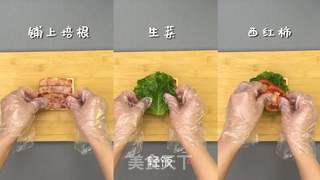 培根三明治丨 孩子喜欢的聚能量早餐！！！的做法步骤：6