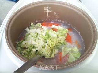 精米肉菜粥的做法步骤:7