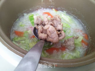 精米肉菜粥的做法步骤:9