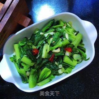 小炒芥菜的做法步骤：9