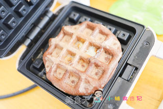36个月以上辅食巧克力香蕉华夫饼的做法步骤:8