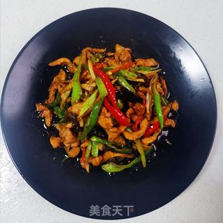 葱爆肉丝的做法步骤:9