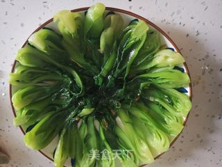 香菇扒油菜的做法步骤:11