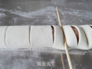 红豆沙卷（一次发酵）的做法步骤：3