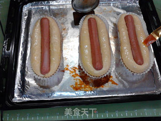 牛肉热狗肠面包船的做法步骤:13