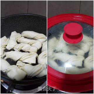 香煎花卷的做法步骤:14