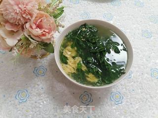 菊叶蛋花汤的做法步骤：5