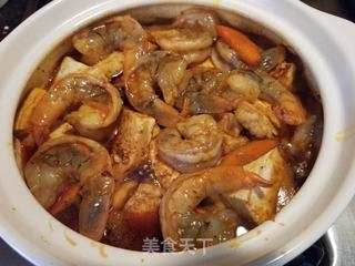 大虾烧豆腐的做法步骤：13