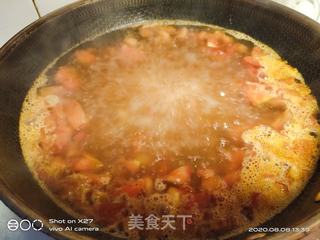 豆角虾仁鸡蛋面的做法步骤:9