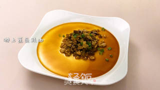 香菇肉末蒸蛋丨大人小孩都爱吃,味道好吃到没话说!!!的做法步骤:5